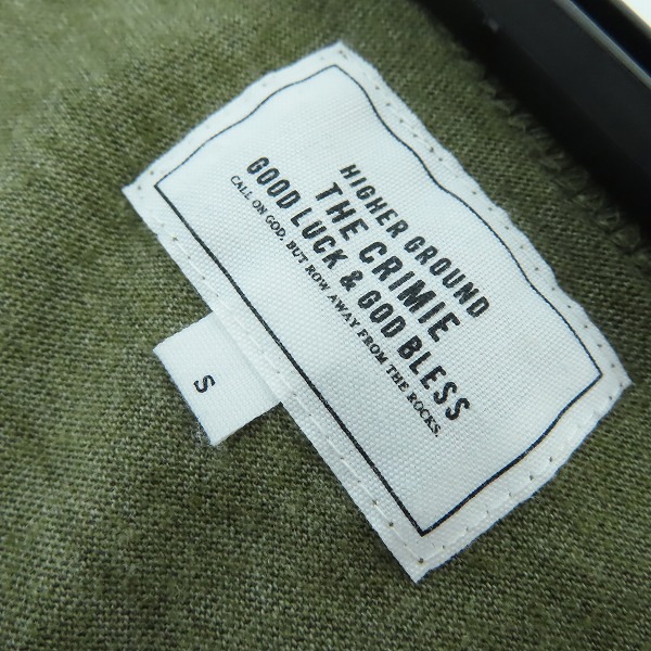 実際に弊社で買取させて頂いたCRIMIE/クライミー 胸プリント タンクトップ カーキ size：Sの画像 2枚目