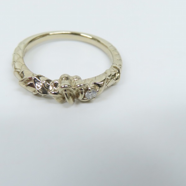 実際に弊社で買取させて頂いた【ギャラ付き】Bloody Mary/ブラッディマリー #14 NUE/鵺/ぬえ リング K18 w/ダイアモンド S/17号の画像 7枚目