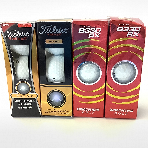 実際に弊社で買取させて頂いた【未使用】Titleist PRO V1/BRIDGESTONE B330RX ゴルフボール 1ダース
