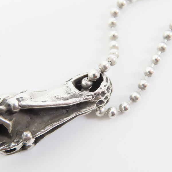 実際に弊社で買取させて頂いたSTANLEY GUESS/スタンリーゲス オーバータロン スカルペンダント ネックレスの画像 4枚目