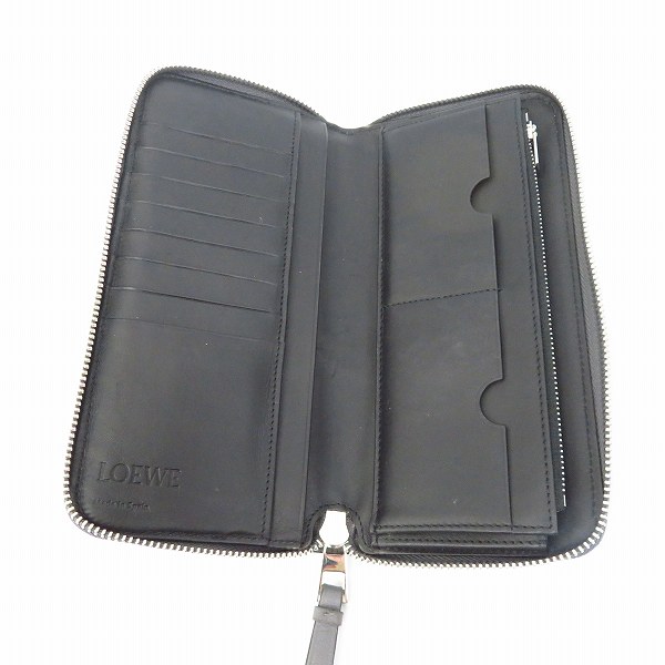 実際に弊社で買取させて頂いたLOEWE/ロエベ パズル オープン ウォレット/長財布 クラシックカーフレザー/アナグラムロゴ の画像 3枚目
