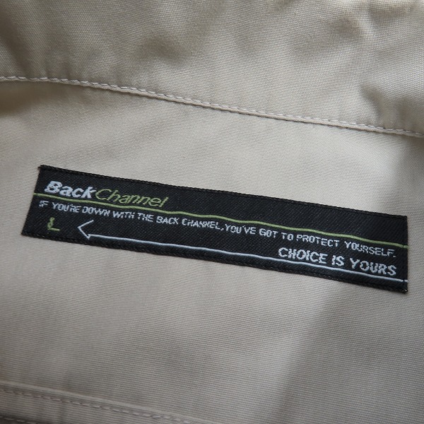 実際に弊社で買取させて頂いたBack Channel/バックチャンネル ワークシャツ/Lの画像 2枚目