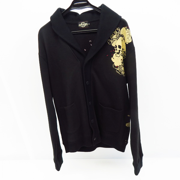 実際に弊社で買取させて頂いたHARAKIRI/ハラキリ スカルプリントカーディガン/XLの画像 1枚目