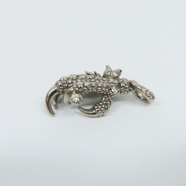 実際に弊社で買取させて頂いた【ギャラ付き】Bloody Mary/ブラッディマリー Night raven/ナイトレイヴン K18WG ペンダントトップ w/ダイアモンドの画像 3枚目