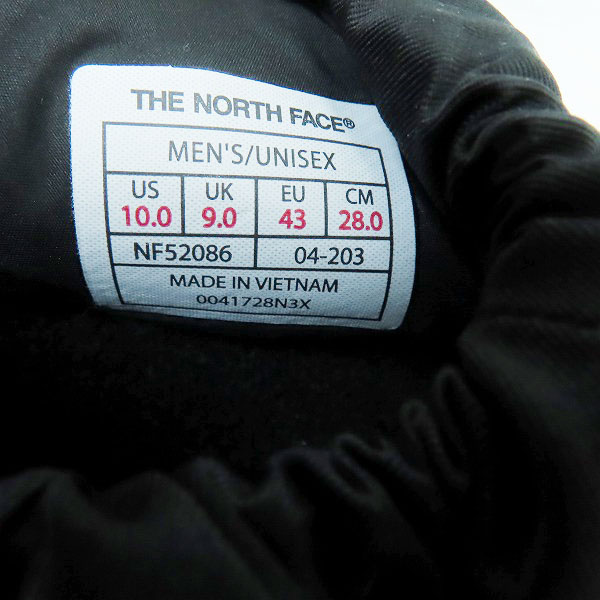 実際に弊社で買取させて頂いた【未使用】THE NORTH FACE/ノースフェイス ヌプシ トラクション ライト モック NF52086/28の画像 5枚目