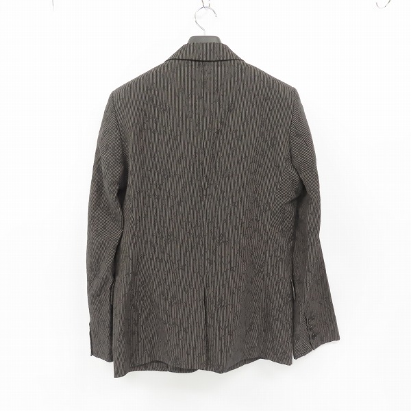 実際に弊社で買取させて頂いたANN DEMEULEMEESTER/アン ドゥムルメステール ストライプ柄テーラードジャケット Sの画像 1枚目