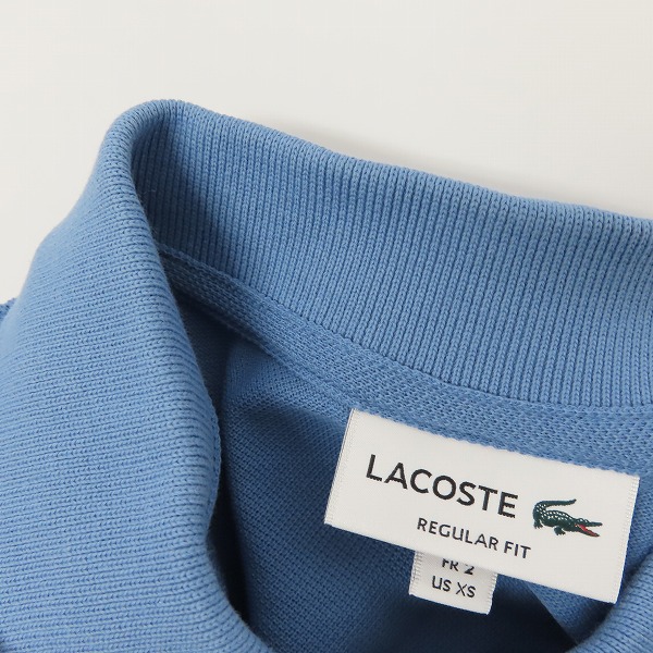 実際に弊社で買取させて頂いたLACOSTE/ラコステ ポロシャツ メンズ 半袖 PH9739 ブルー サイズ2の画像 8枚目