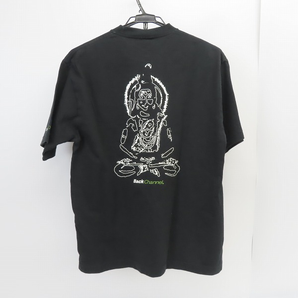 実際に弊社で買取させて頂いたBACK CHANNEL/バックチャンネル 半袖 Tシャツ クルーネック ロゴ刺繡 バックプリント/Lの画像 1枚目