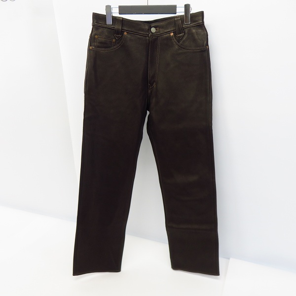 実際に弊社で買取させて頂いたFLAT HEAD/フラットヘッド ディアスキン レザーパンツ 3005D/W32 L34