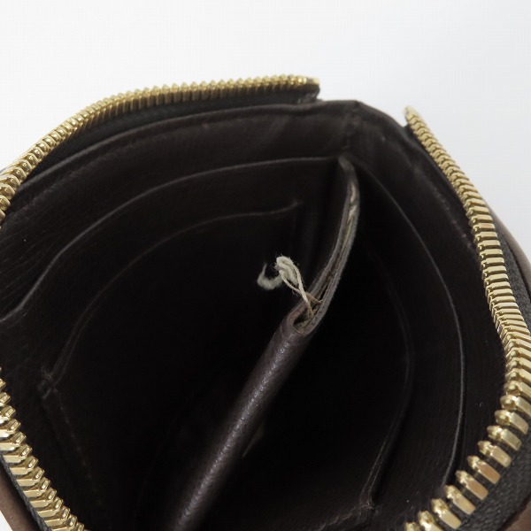 実際に弊社で買取させて頂いたdrestrip/ドレストリップ  L字型ファスナーウォレット/ハラコレザー レオパード柄の画像 5枚目