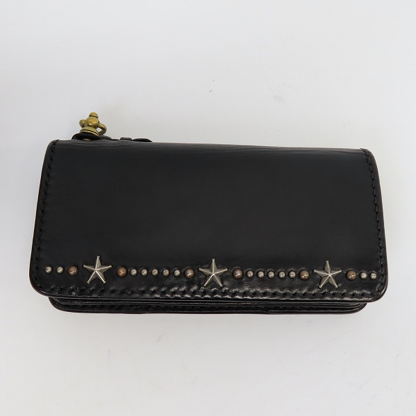 実際に弊社で買取させて頂いたFLAT HEAD/フラットヘッド スタースタッズ レザーウォレット/革財布