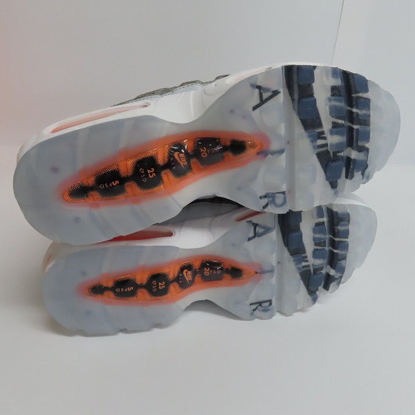 実際に弊社で買取させて頂いたKIM JONES × NIKE/キム・ジョーンズ×ナイキ AIR MAX 95/エアマックス ORANGE DD1871-001/27の画像 2枚目