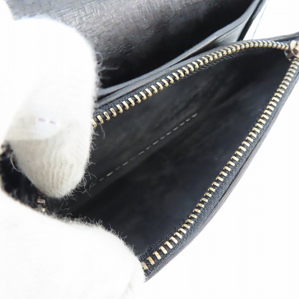 実際に弊社で買取させて頂いたFLAT HEAD/フラットヘッド スタッズ ワックスバットレザー ミディアムウォレット/財布 の画像 5枚目