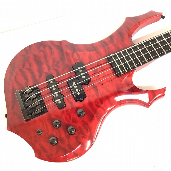 実際に弊社で買取させて頂いた★ESP/イーエスピー Forest BASS フォレストベース PJ アクティブ 4弦ベース ハードケース付きの画像 4枚目
