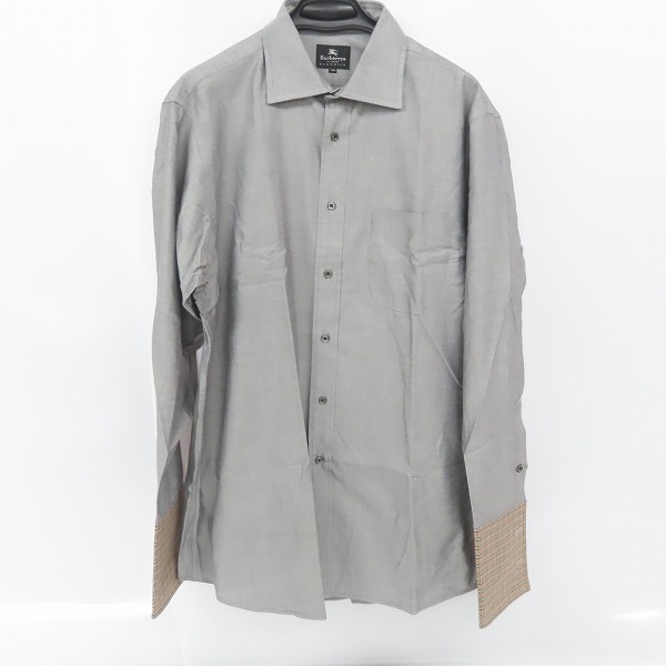 実際に弊社で買取させて頂いたBurberrys/バーバリーズ ボタンダウンドレスシャツ BLH62-017/42