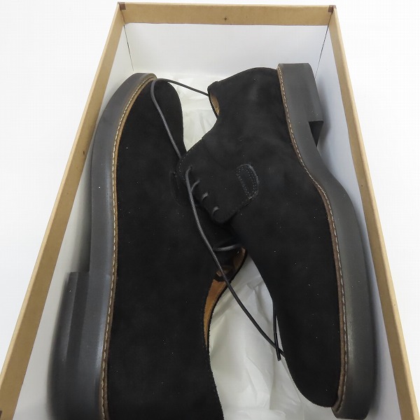 実際に弊社で買取させて頂いた417 by EDIFICE/フォーワンセブンエディフィス スエード/スウェード シューズ BLACK/ブラック 41の画像 6枚目