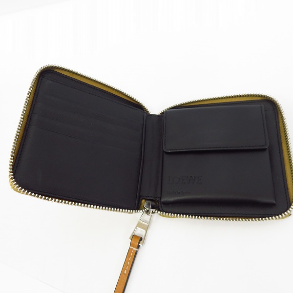 実際に弊社で買取させて頂いたLOEWE/ロエベ 20SS アナグラム スクエア ジップ コンパクト ウォレットの画像 3枚目
