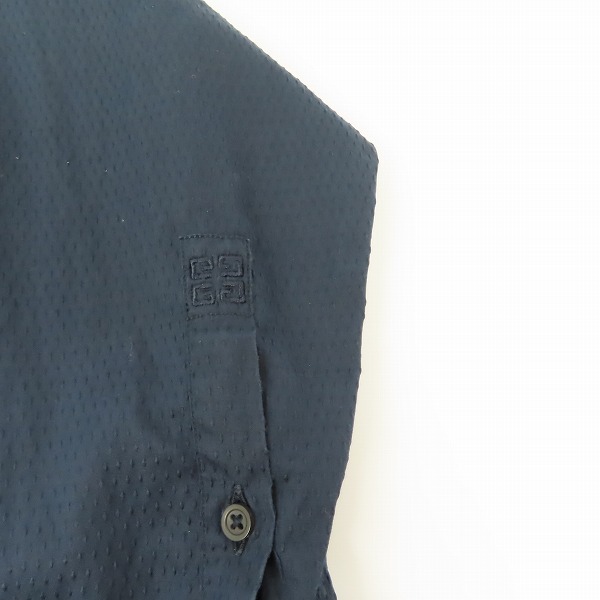 実際に弊社で買取させて頂いたGIVENCHY/ジバンシー メッシュ 長袖 ボタン シャツ/40の画像 7枚目