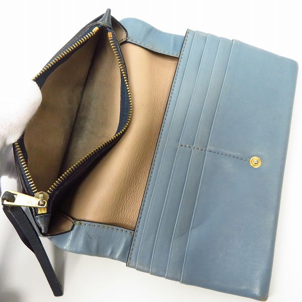 実際に弊社で買取させて頂いたChloe/クロエ ラウンドファスナー/二つ折り レザー長財布 5点セットの画像 3枚目