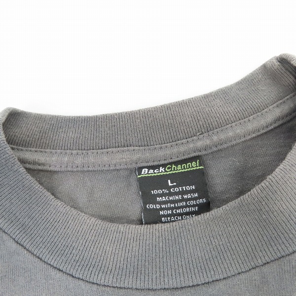 実際に弊社で買取させて頂いたBACK CHANNEL/バックチャンネル 半袖 クルーネック Tシャツ/Lの画像 5枚目