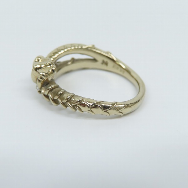 実際に弊社で買取させて頂いたBloody Mary/ブラッディマリー NUE/鵺/ぬえ リング K18 w/ダイアモンド 16号の画像 2枚目