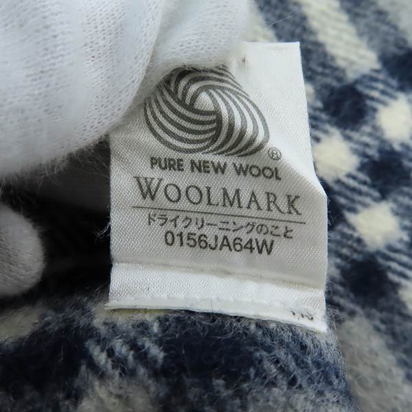 実際に弊社で買取させて頂いたBurberry LONDON/バーバリーロンドン ノバチェック柄 ウールマフラーの画像 4枚目