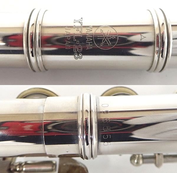 実際に弊社で買取させて頂いたYAMAHA/ヤマハ YFL-23/YFL23 フルート Eメカ付き ハードケース付の画像 3枚目