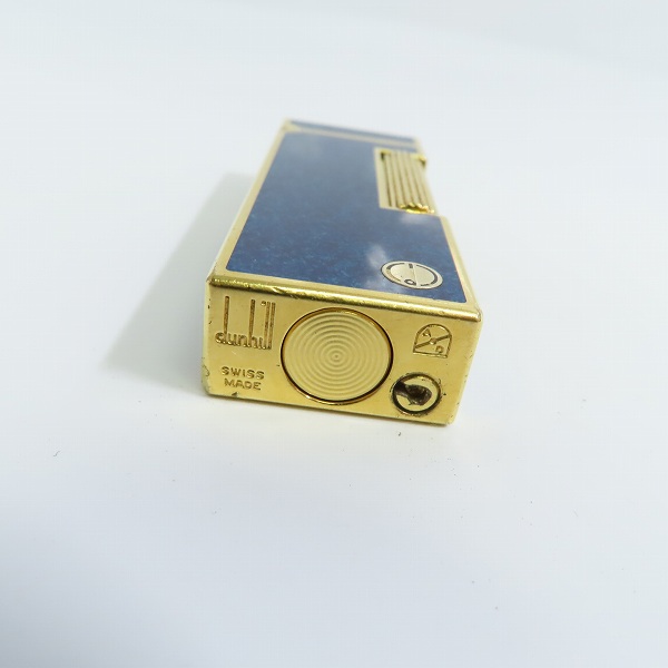 実際に弊社で買取させて頂いたdunhill/ダンヒル ローラー ガスライター ゴールド/ネイビーの画像 5枚目