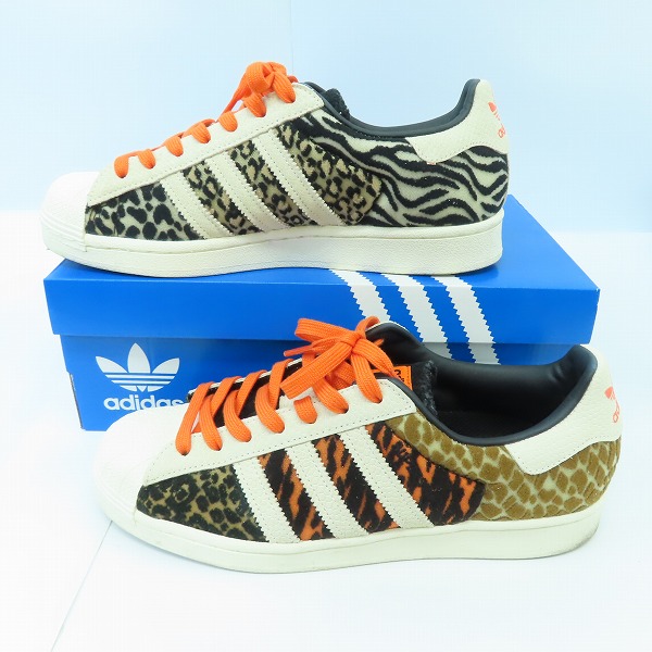 実際に弊社で買取させて頂いたATMOS ×adidas SUPERSTAR CRAZY ANIMAL PACK/アトモス×アディダス スーパースター クレイジー アニマル パック FY5232/26の画像 3枚目