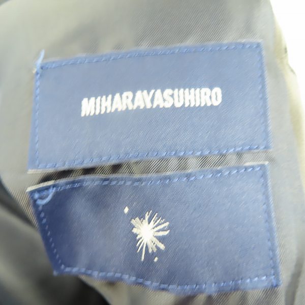 実際に弊社で買取させて頂いたMIHARAYASUHIRO/ミハラヤスヒロ 牛革 レザージャケット シングルライダースジャケット 61491223 48の画像 2枚目