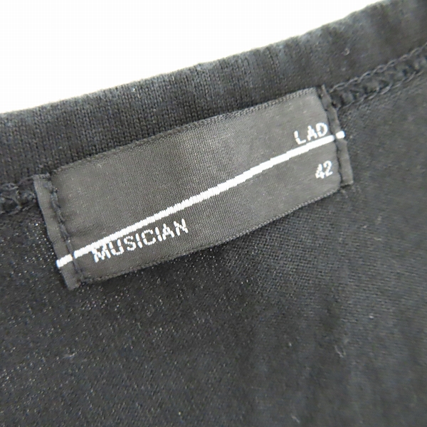 実際に弊社で買取させて頂いたLAD MUSICIAN/ラッドミュージシャン 国旗プリント/パッチワーク ビッグシルエット半袖Tシャツ 42の画像 2枚目