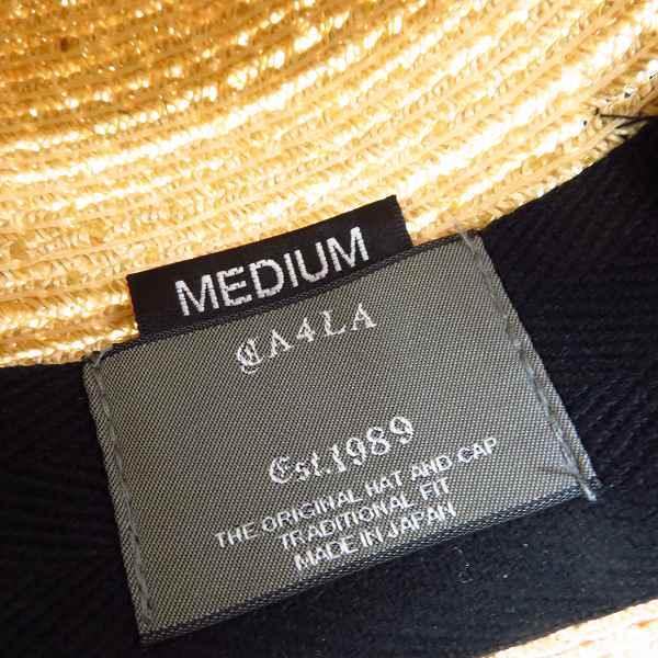 実際に弊社で買取させて頂いたCA4LA/カシラ ヘンプハット/中折れ帽 Mの画像 5枚目