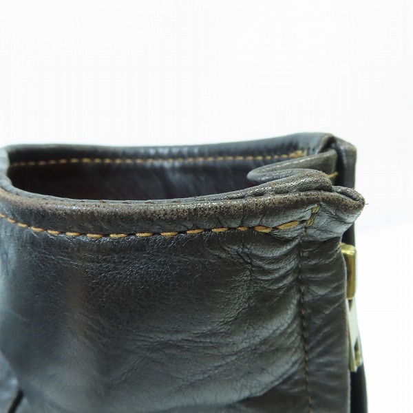 実際に弊社で買取させて頂いたTHE  FLAT HEAD/フラットヘッド HORSE HIDE RIDERS JACKET/ホースハイド レザーライダースジャケット SRJ-06A/44の画像 6枚目