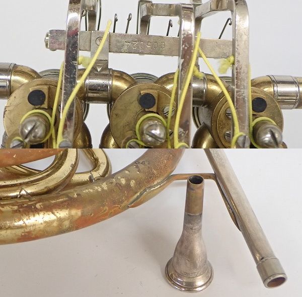 実際に弊社で買取させて頂いた★【ジャンク】メーカー不明 フレンチホルン 型番不明 ハードケース付の画像 8枚目