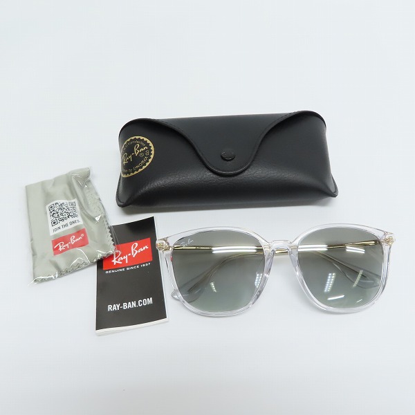 実際に弊社で買取させて頂いたRay-Ban/レイバン トランスペアレント クリア  ウェリントン サングラス/アイウェア RB4348Dの画像 9枚目