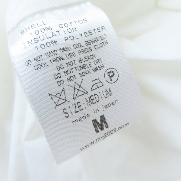 実際に弊社で買取させて頂いたM/エム thank you friends  中綿 ジャケット/Mの画像 3枚目