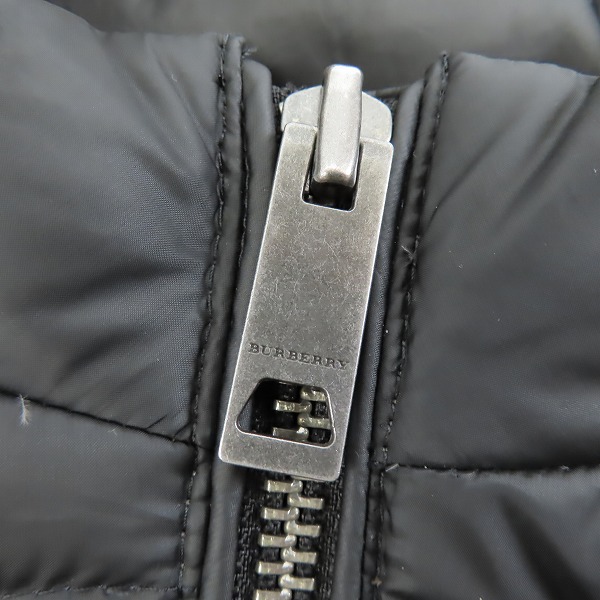 実際に弊社で買取させて頂いた【JPタグ】BURBERRY/バーバリー 裏ノバチェック ダウンベスト KIDS/116cmの画像 7枚目