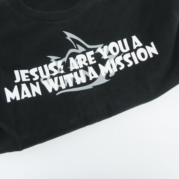 実際に弊社で買取させて頂いたMAN WITH A MISSION/マンウィズアミッション 狼 ロゴ バンドTシャツ Mの画像 8枚目