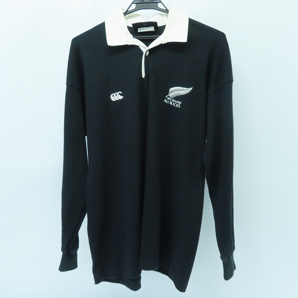 実際に弊社で買取させて頂いたcanterbury/カンタベリー ロングスリーブ ラガーシャツ NEW ZEALAND ALL BLACKS size：M