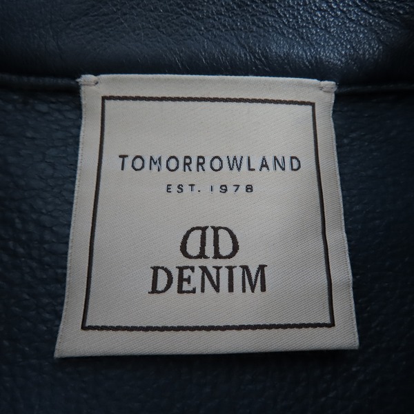 実際に弊社で買取させて頂いた【定価12万↑】DENIM×TOMORROWLAND/デニム×トゥモローランド ラムレザー トラッカージャケット 63088408353/48の画像 2枚目