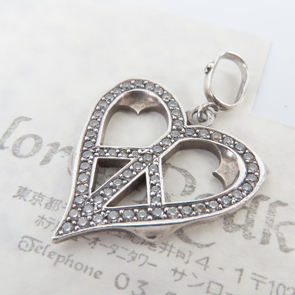 実際に弊社で買取させて頂いたLoree Rodkin/ローリーロドキン ミディアム ゴシックピースハート ペンダントトップ