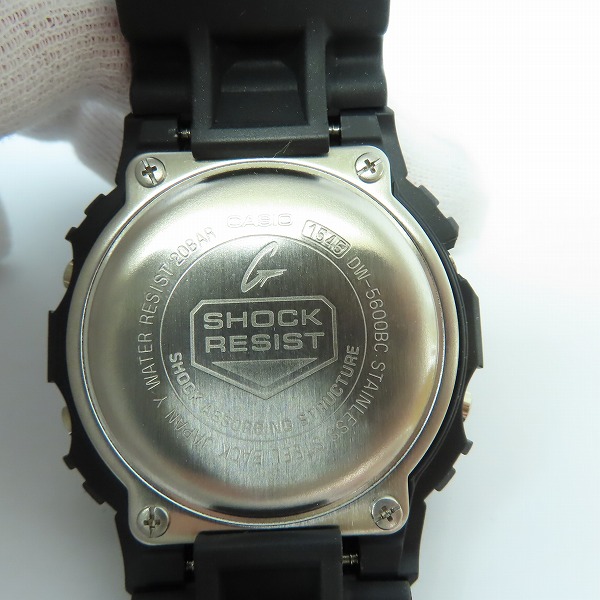 実際に弊社で買取させて頂いたG-SHOCK×EDIFICE/Gショック×エディフィス スクエアケース STRICTLY BLACK DW-5600BC-1AJR【動作未確認】の画像 3枚目
