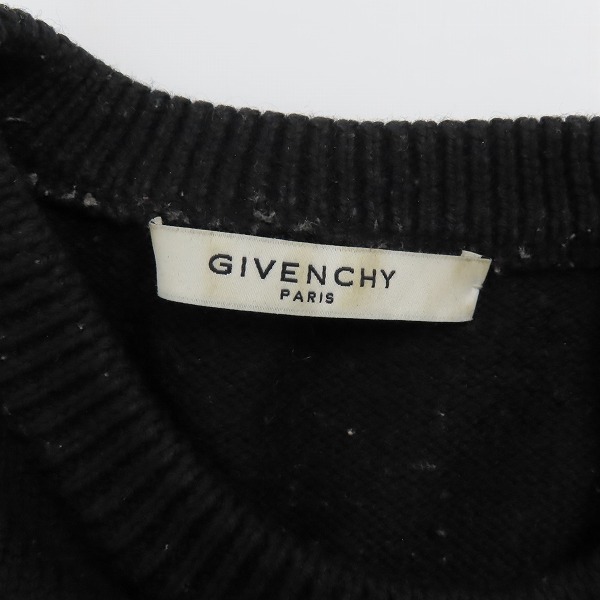 実際に弊社で買取させて頂いた【JPタグ】GIVENCHY/ジバンシィ バンドヘビーセーターフロントロゴニット BM900G400M/XLの画像 2枚目