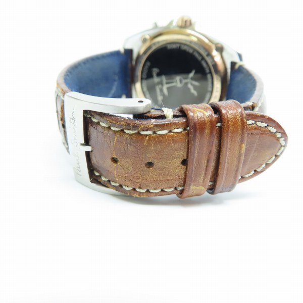 実際に弊社で買取させて頂いたPaul Smith/ポールスミス クローズドアイズTT ソーラー電波 H416-S057884の画像 2枚目