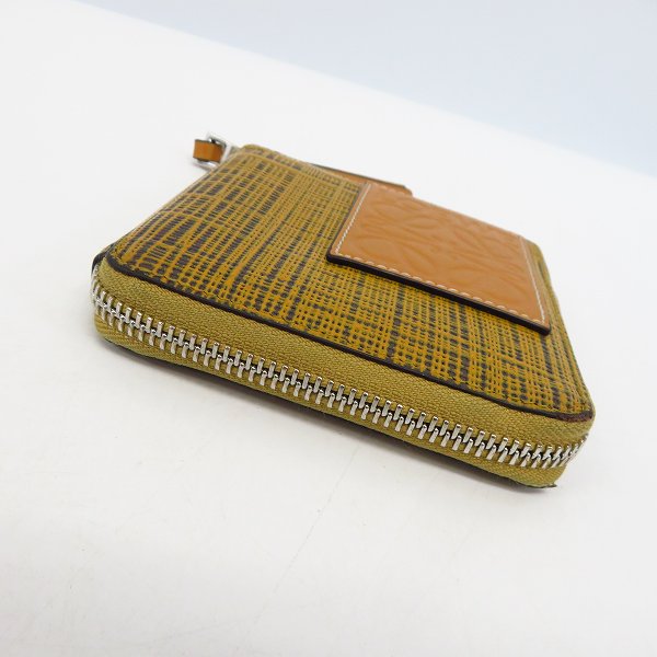 実際に弊社で買取させて頂いたLOEWE/ロエベ 20SS アナグラム スクエア ジップ コンパクト ウォレットの画像 2枚目