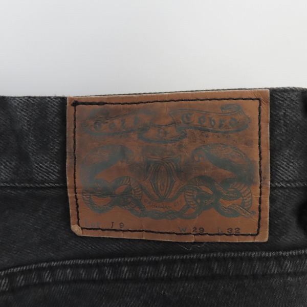 実際に弊社で買取させて頂いたCELT&COBRA/ケルト＆コブラ Lot:J9 ブラック デニムパンツ/W29L32の画像 2枚目