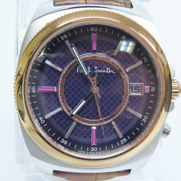 実際に弊社で買取させて頂いたPaul Smith/ポールスミス クローズドアイズTT ソーラー電波 H416-S057884