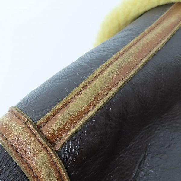 実際に弊社で買取させて頂いたTHE REAL McCOY'S/ザリアルマッコイズ TYPE D-1 ムートン フライトジャケット 94-3084-A/Mの画像 8枚目