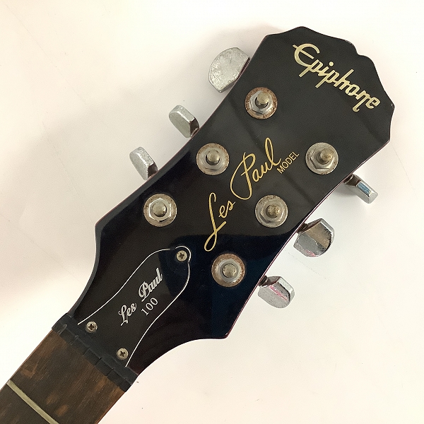 実際に弊社で買取させて頂いた★Epiphone/エピフォン Les Paul 100/レスポール100 エレキギター ソフトケース付き【弦なし】の画像 1枚目
