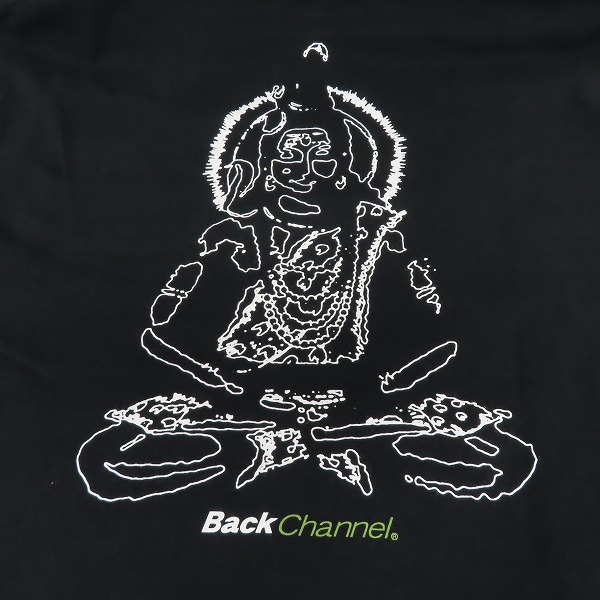 実際に弊社で買取させて頂いたBACK CHANNEL/バックチャンネル 半袖 Tシャツ クルーネック ロゴ刺繡 バックプリント/Lの画像 4枚目
